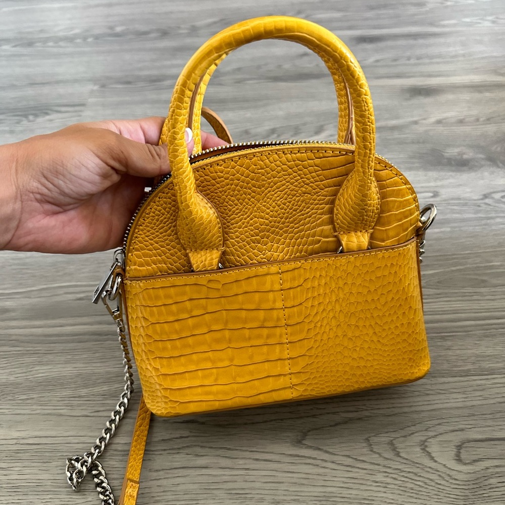 Small yellow Zara handbag